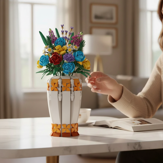 Wazon do Kwiatów z Klocków