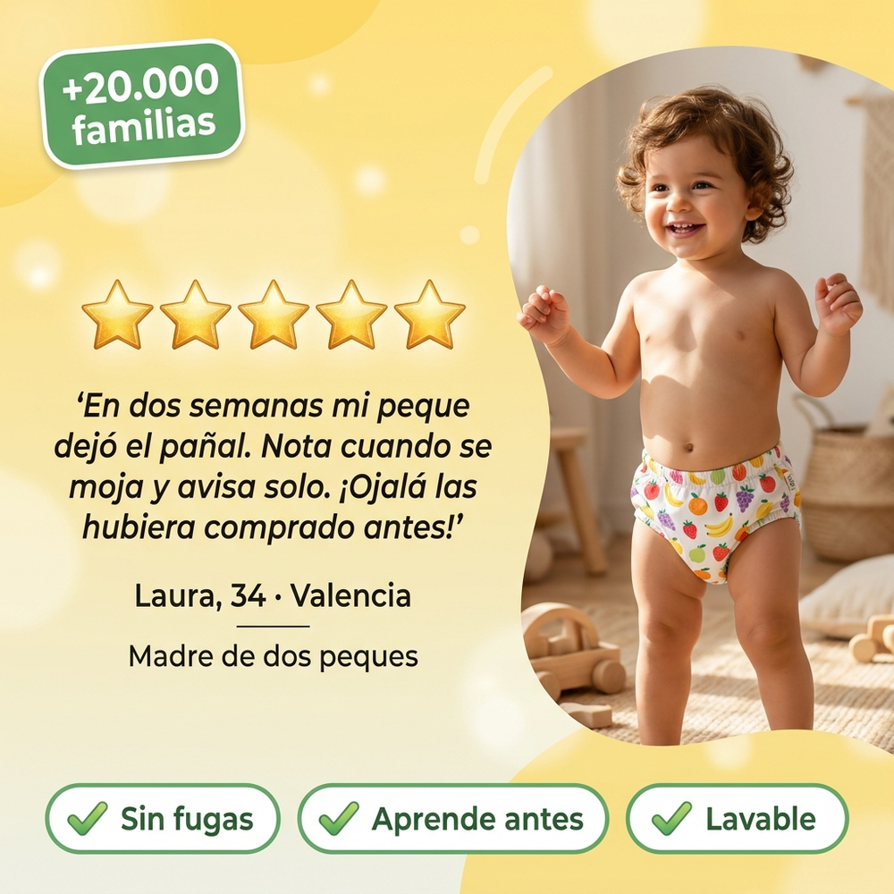 Floriae — Ropa interior de aprendizaje reutilizable