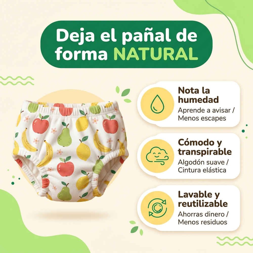 Floriae — Ropa interior de aprendizaje reutilizable